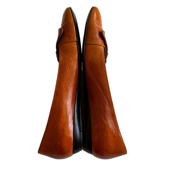 STEPHANE KELIAN Made in France Rust Orange Leather Flats * 6.5 UK | 8.5 - 9 US - Picture 5 of 13